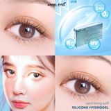  Lens trong suốt dòng cao cấp chất liệu Silicone Hydrogel Angel Eyes độ cận 1-15 