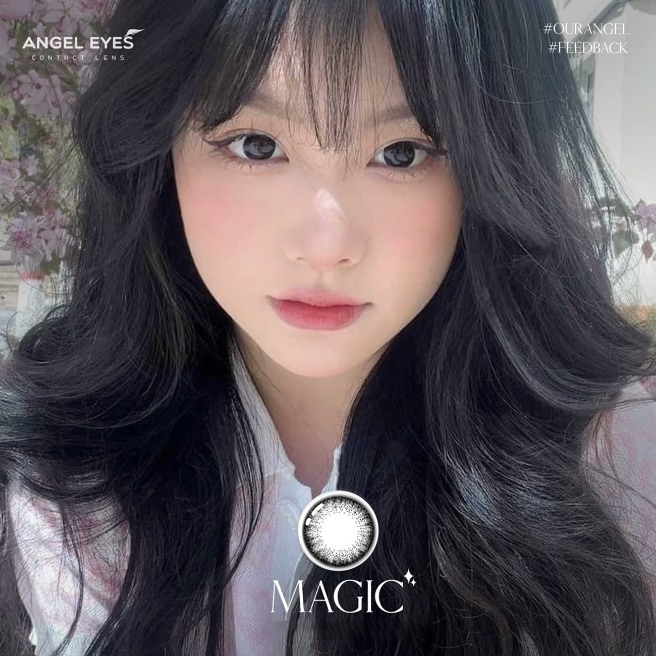 Kính áp tròng màu Magic Black