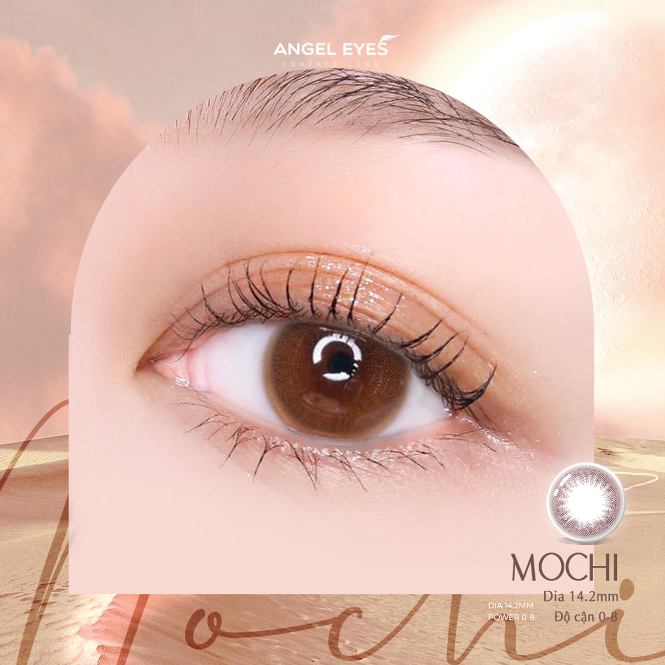Kính áp tròng Mochi Brown