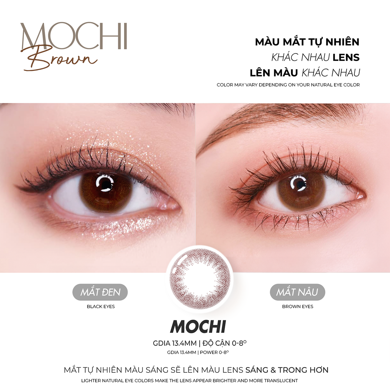 Kính áp tròng Mochi Brown