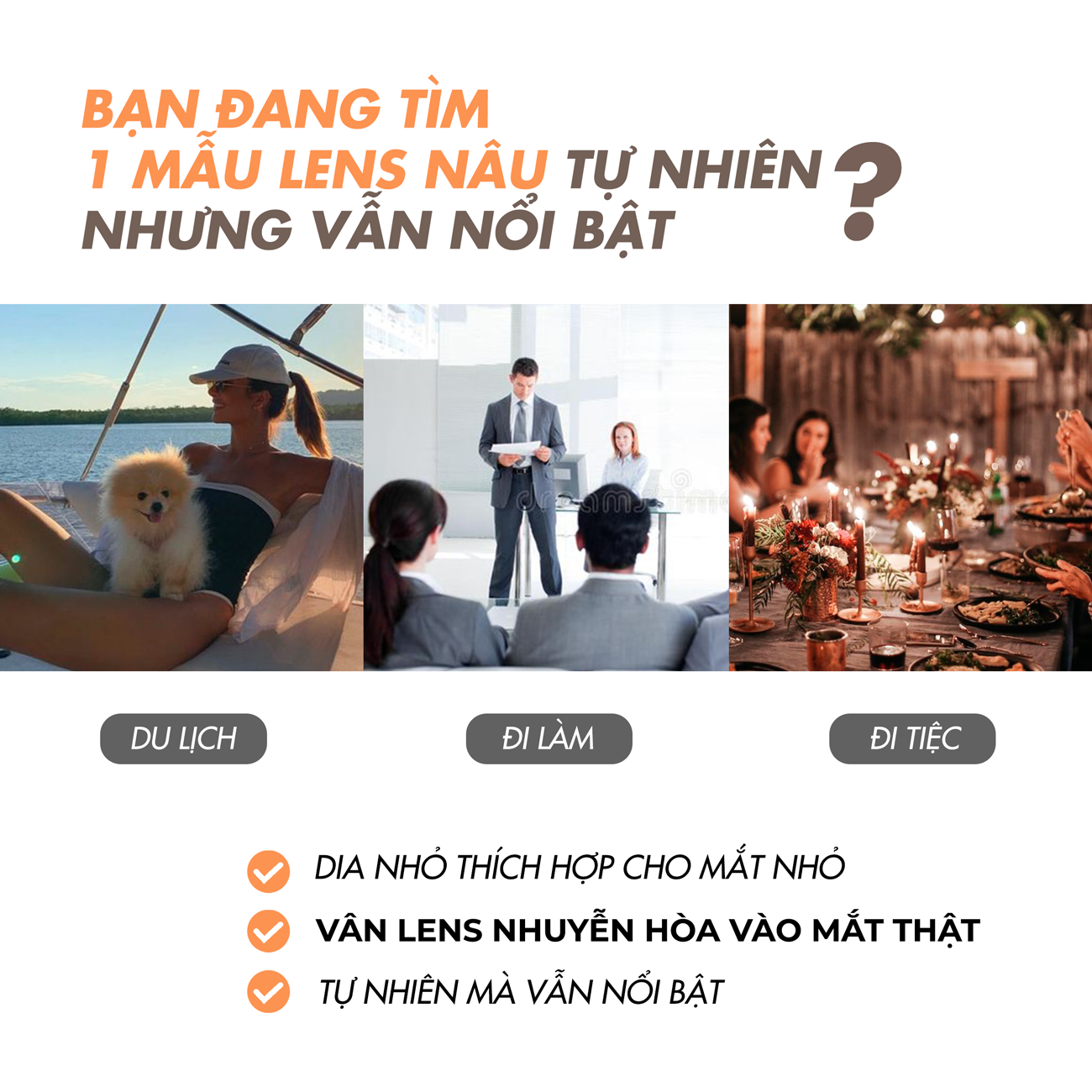 Kính áp tròng nâu tây tự nhiên Nami