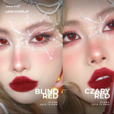  Kính áp tròng Cosplay Blind Red 