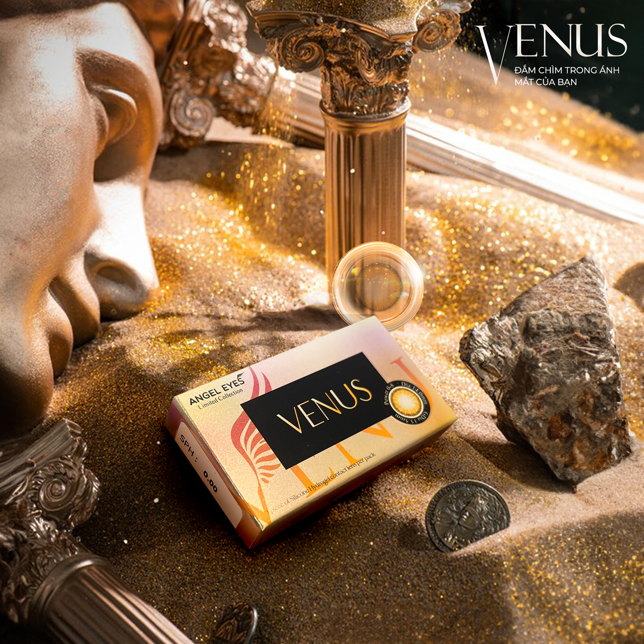 Kính áp tròng Silicone Hydrogel Venus Brown