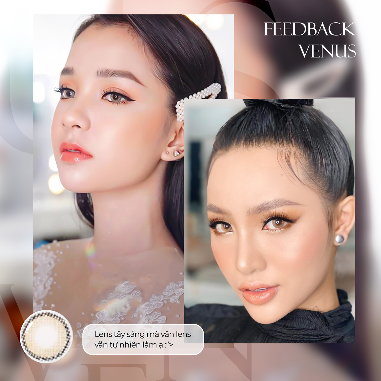 Kính áp tròng Silicone Hydrogel Venus Brown
