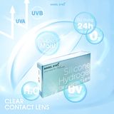  Lens trong suốt dòng cao cấp chất liệu Silicone Hydrogel Angel Eyes độ cận 1-15 