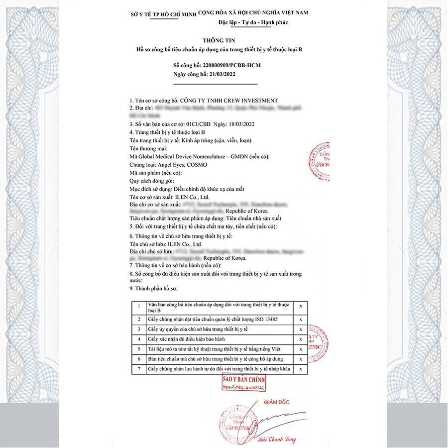 Kính áp tròng Silicone Hydrogel Limited Chokoreto