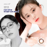  Lens nâu có độ cận Angel Eyes JEJU hiệu ứng loang màu như mắt ướt lens filter đang thịnh hành trên TikTok 