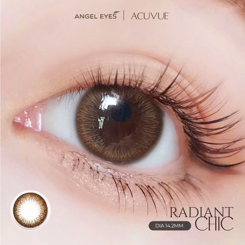 [Chính hãng] Kính áp tròng 1 ngày màu xám và nâu tự nhiên ACUVUE Define Angel Eyes phân phối chính hãng độ cận 0-9