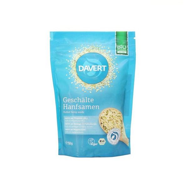 ORGANIC HEMP SEEDS PEELED DAVERT 150G