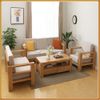 Bộ Sofa ChunKy Oak 4 Món - 01 : Nệm Màu Cream