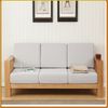 ChunKy Oak - 3 Chổ Ngồi : Ghế Sofa Băng - Nệm Ghế Màu Kem