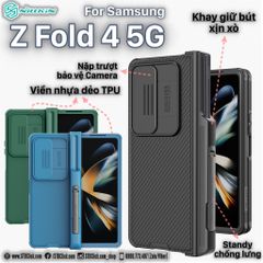 ỐP LƯNG SAMSUNG Z FOLD 4 5G NILLKIN CAMSHIELD PRO CHÍNH HÃNG BẢO VỆ CAMERA KÈM KHAY BÚT