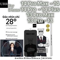 KÍNH CƯỜNG LỰC CHỐNG NHÌN TRỘM IPHONE 14 PRO MAX - 14 PRO - 14 PLUS - 13 PRO MAX - 13 PRO URR AUTOBOT CHÍNH HÃNG