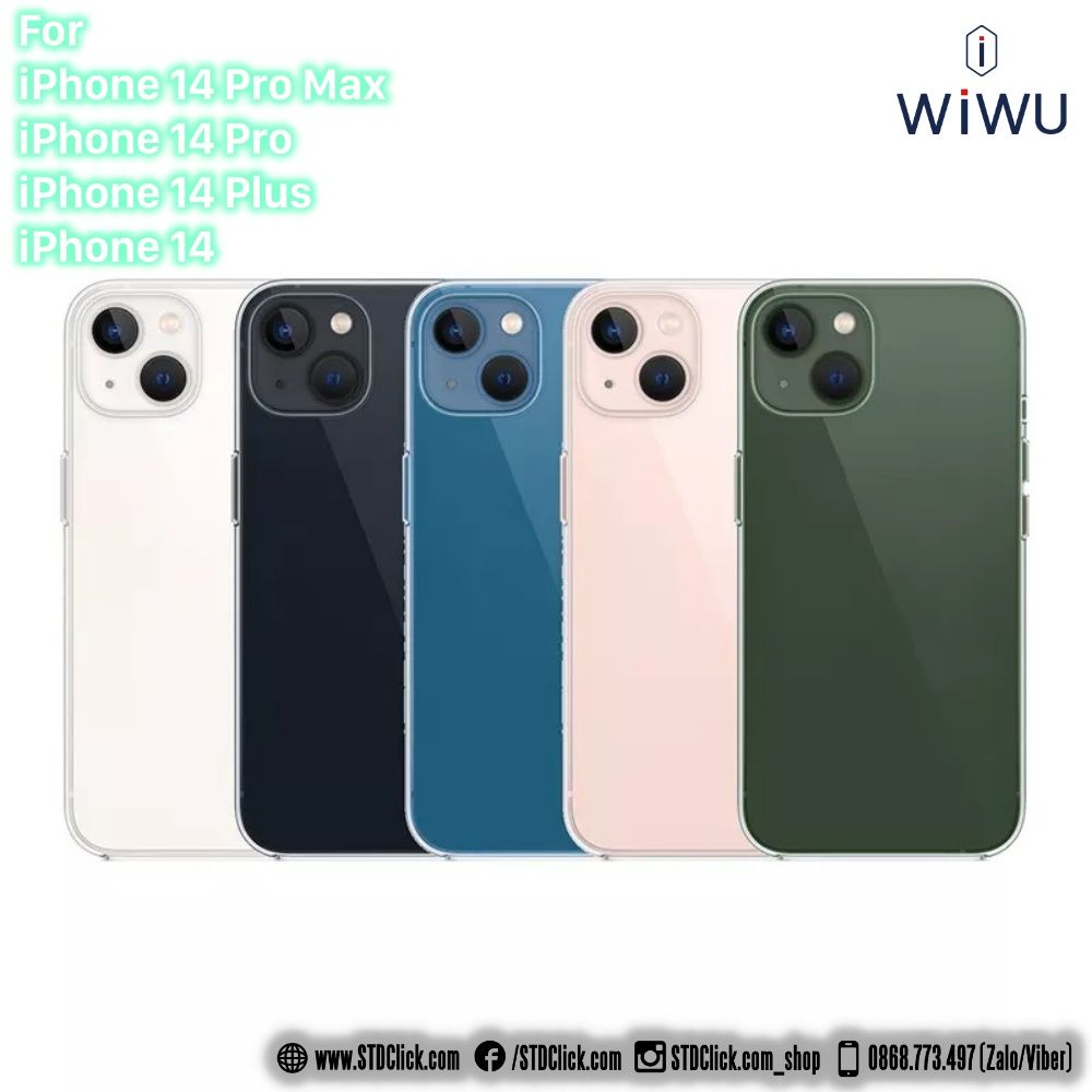 ỐP LƯNG IPHONE 15 PRO MAX - 15 PRO - 14 PRO MAX - 14 PRO - 14 PLUS - 14 WIWU ZCC-108 CONCISE SILICON DẺO CHÍNH HÃNG