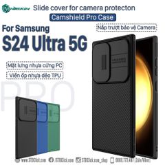 ỐP LƯNG SAMSUNG GALAXY S24 ULTRA 5G NILLKIN CAMSHIELD PRO CHÍNH HÃNG - BẢO VỆ CAMERA - Nhựa cứng PC + viền nhựa dẻo TPU