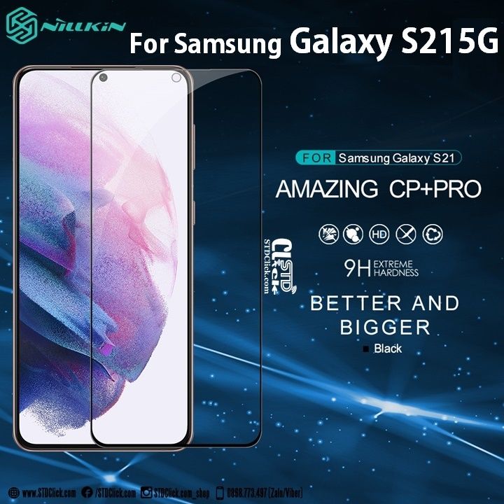 KÍNH CƯỜNG LỰC SAMSUNG GALAXY S21 5G NILLKIN CP+PRO 2.5D CHÍNH HÃNG