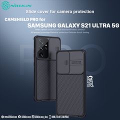 ỐP LƯNG SAMSUNG GALAXY S21 ULTRA 5G NILLKIN CAMSHIELD PRO BẢO VỆ CAMERA CHÍNH HÃNG