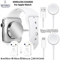 DÂY CÁP SẠC NAM CHÂM ĐẦU USB VÀ TYPE C APPLE WATCH WIWU M7 - M9 CHÍNH HÃNG