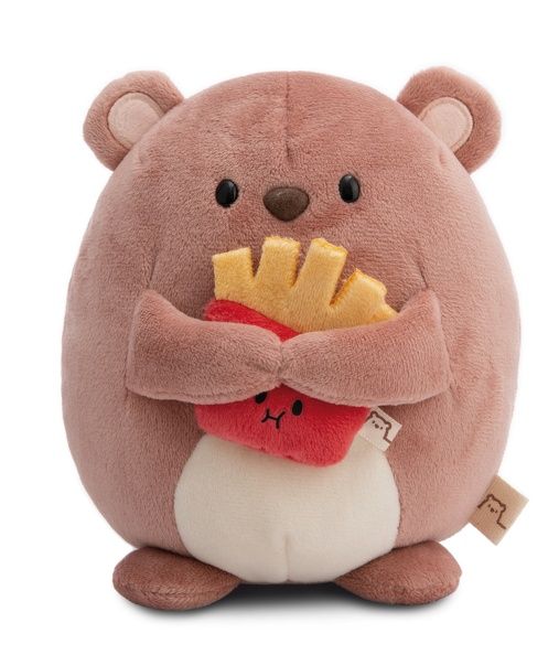 Thú nhồi bông 27cm-gấu bear Nomo with friench fries NICI My Mochi - NICI 61408