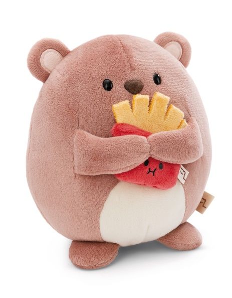 Thú nhồi bông 27cm-gấu bear Nomo with friench fries NICI My Mochi - NICI 61408