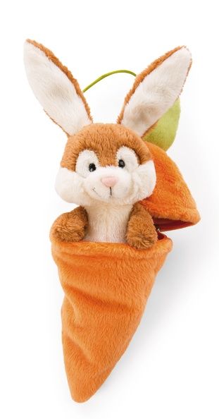 Thú nhồi bông 15cm 48089 |Rabbit in carrot thỏ|NICI Germany