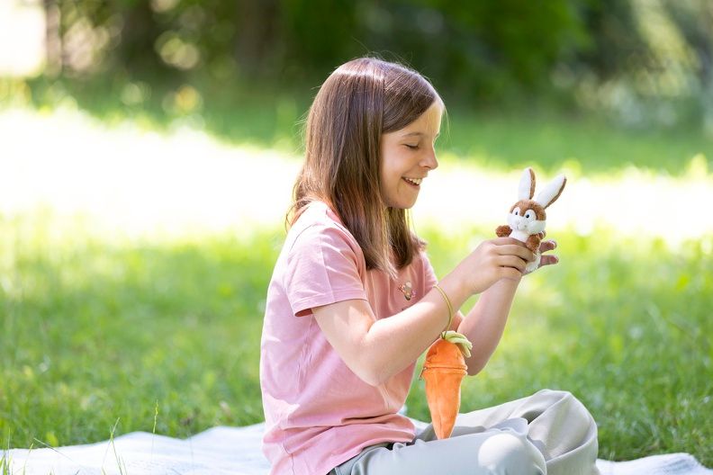 Thú nhồi bông 15cm 48089 |Rabbit in carrot thỏ|NICI Germany