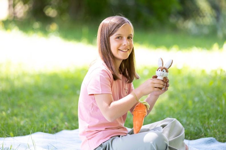 Thú nhồi bông 15cm 48089 |Rabbit in carrot thỏ|NICI Germany