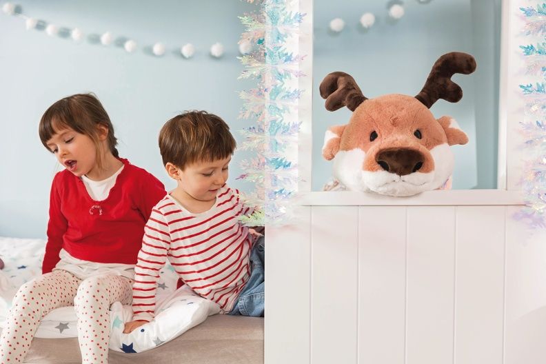 Thú nhồi bông 78cm-tuần lộc Reindeer Jonte GREEN Winter - 48324