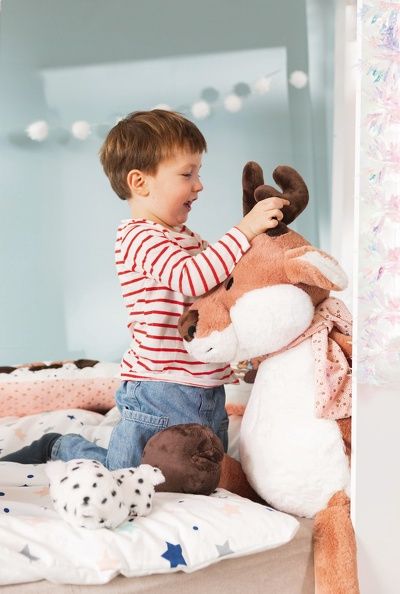 Thú nhồi bông 78cm-tuần lộc Reindeer Jonte GREEN Winter - 48324