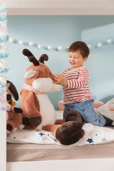 Thú nhồi bông 78cm-tuần lộc Reindeer Jonte GREEN Winter - 48324