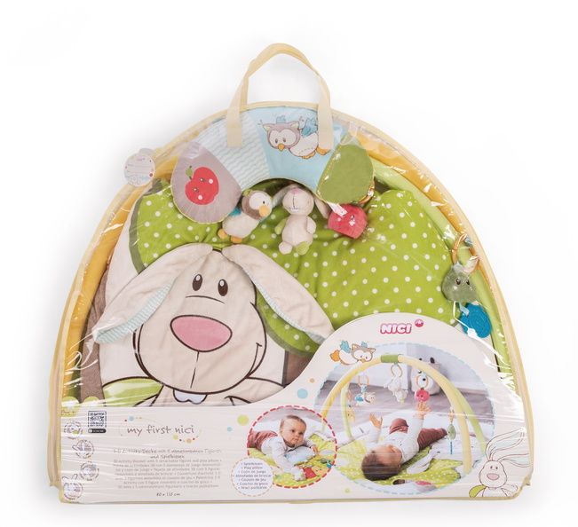 Thảm chơi NICI Germany chính hãng 3D đa chức năng cho bé sơ sinh | plush play-mat My first Nici multi-function MFN 48510