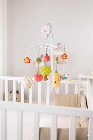 Bộ treo nôi nhạc Mozart không dùng pin Nici Germany chính hãng | plush musical mobile MFN My first Nici - 48511