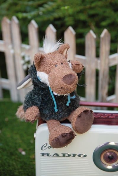 Thú nhồi bông 25cm-sói đội lốt cừu wolf Jolly Hugo-Nici Germany-48532