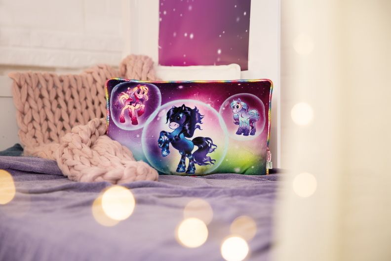 Thú nhồi bông 43x25cm-ngựa Pony hoa sao Pony Starflower GREEN-Nici Germany-48757