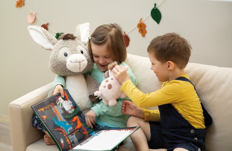 Thú nhồi bông 53cm-lừa con donkey Lee Farm friends GREEN-Nici Germany-49035