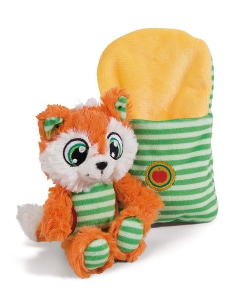 Thú nhồi bông 14cm-cừu Jolala|cáo Finjo thú cưng tạo giấc mơ Sleeping Schlafmützen sheep|fox-Nici Germany-49090