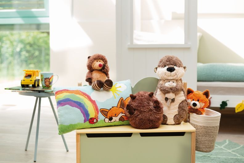 Thú nhồi bông 50cm-rái cá otter Farm Oda GREEN-Nici Germany-49159