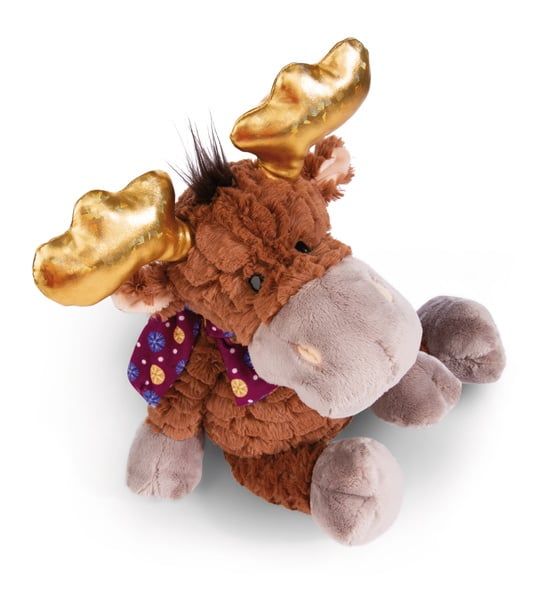 Thú nhồi bông 50cm-nai sừng tấm moose Thure Winter GREEN-Nici Germany-49322