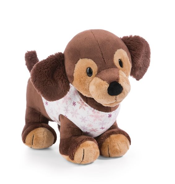 Thú nhồi bông 54cm-chó lạp xưởng dachshund dog Skida Cosy Winter Pet GREEN-Nici Germany-49323