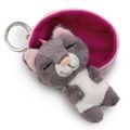 Thú nhồi bông 8cm-thú cưng ngủ ngoan Sleeping Pets GREEN móc khóa NICI 49981