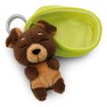 Thú nhồi bông 8cm-thú cưng ngủ ngoan Sleeping Pets GREEN móc khóa NICI 49981