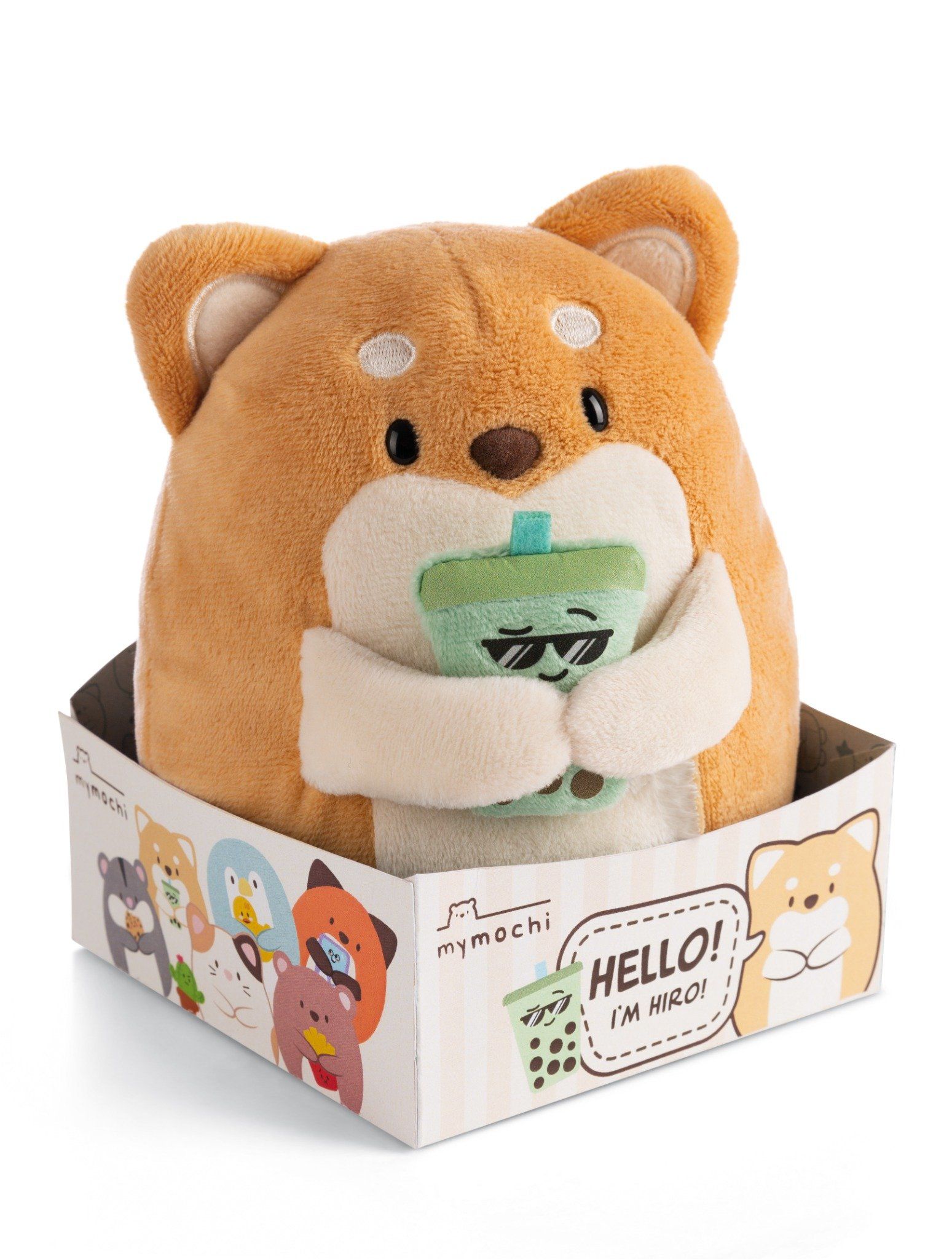 Thú nhồi bông 16cm | Nici Germany | chó Chiba dog Hiro trà sữa buble tea (My MOCHI) 61152