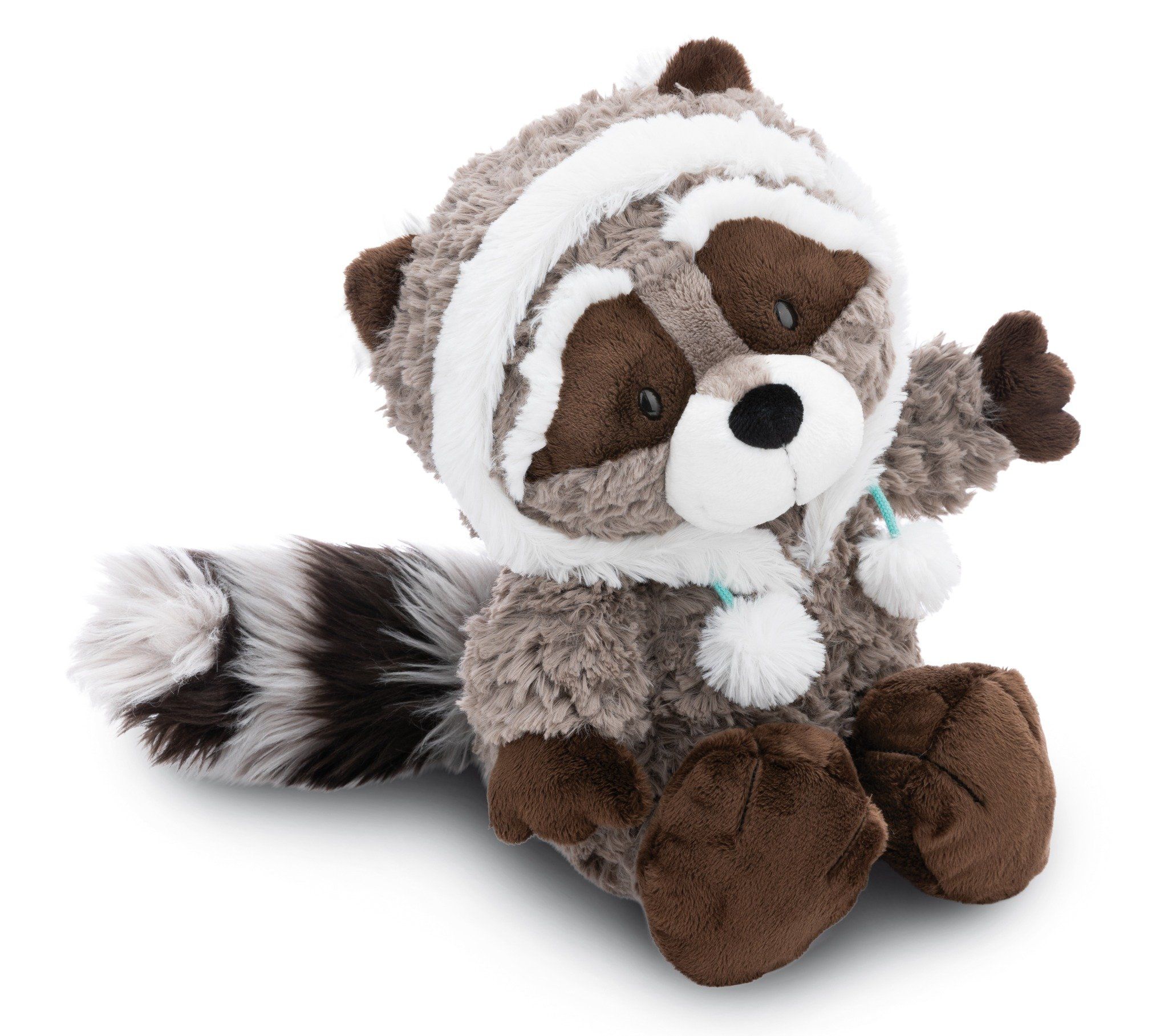 Thú bông NICI Germany GREEN gấu mèo Lenno siêu mềm mịn | Soft toy Raccoon Lenno standing | NICI Dreamy Winter
