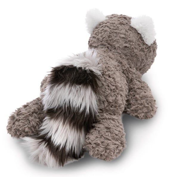 61303-Thú bông NICI Germany GREEN gấu mèo Lenno siêu mềm mịn | Soft toy Raccoon Lenno 45cm lying |Dreamy Winter