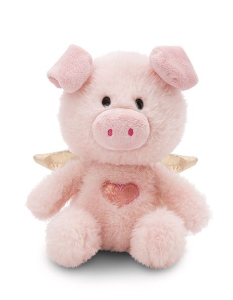 Thú nhồi bông 28cm 61451 |Guardian Angel pig La La Piggie thiên thần hộ mệnh heo hồng may mắn |NICI Germany