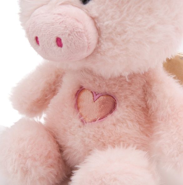 Thú nhồi bông 28cm 61451 |Guardian Angel pig La La Piggie thiên thần hộ mệnh heo hồng may mắn |NICI Germany