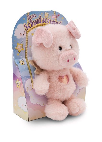 Thú nhồi bông 28cm 61451 |Guardian Angel pig La La Piggie thiên thần hộ mệnh heo hồng may mắn |NICI Germany