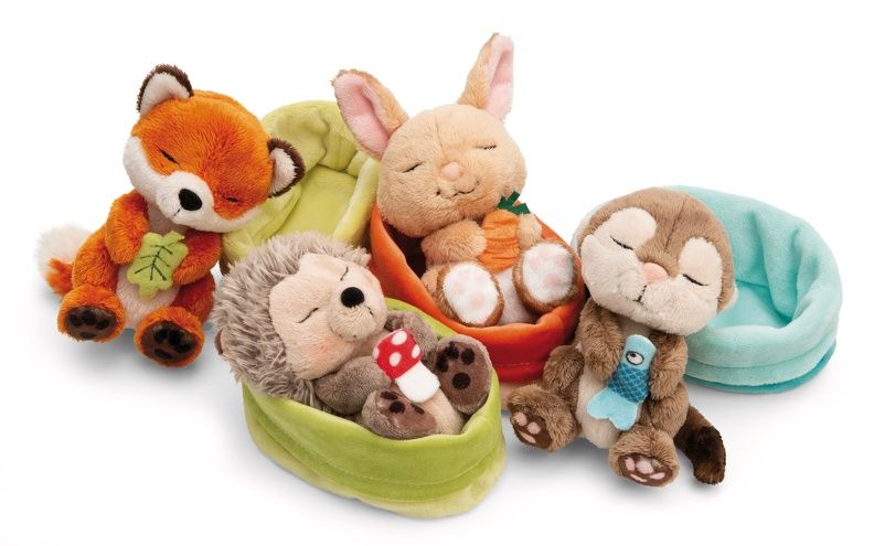 Thú nhồi bông 12cm 61580 |Sleeping Pets Forest thú rừng ngủ ngoan|NICI Germany
