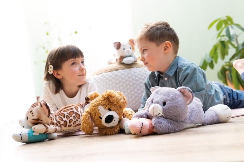 Thú nhồi bông 30cm 62149 |Dog brown duck lying chó săn vịt nằm|NICI Germany