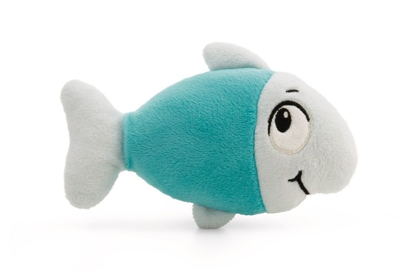 Thú nhồi bông 30cm 62151 |cat calico fish lying mèo tam thể ăn cá nằm|NICI Germany